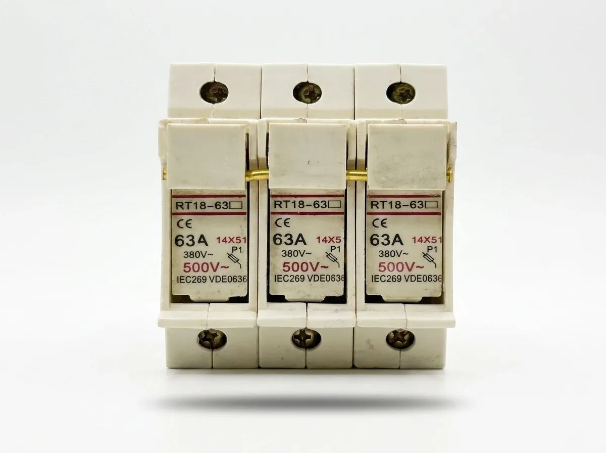 BASES RT18-63 P/FUSIBLES ZR1 (3P) RIEL