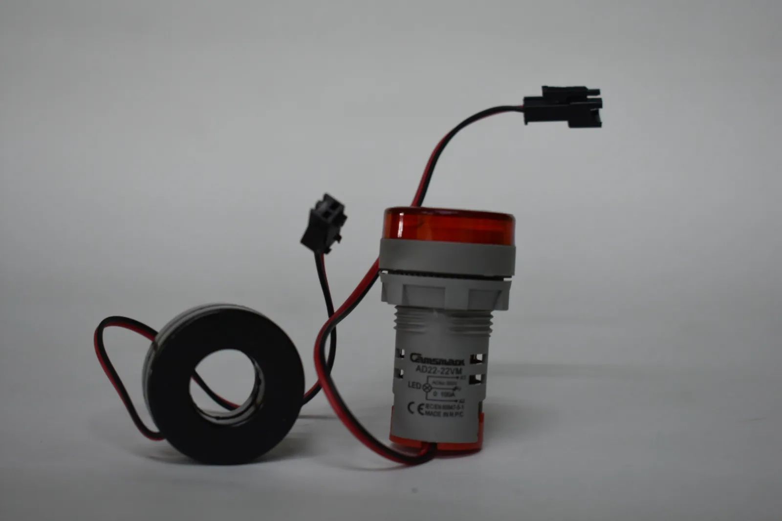 PILOTO ROJO AD22-22VM C/AMP AC 0-100A