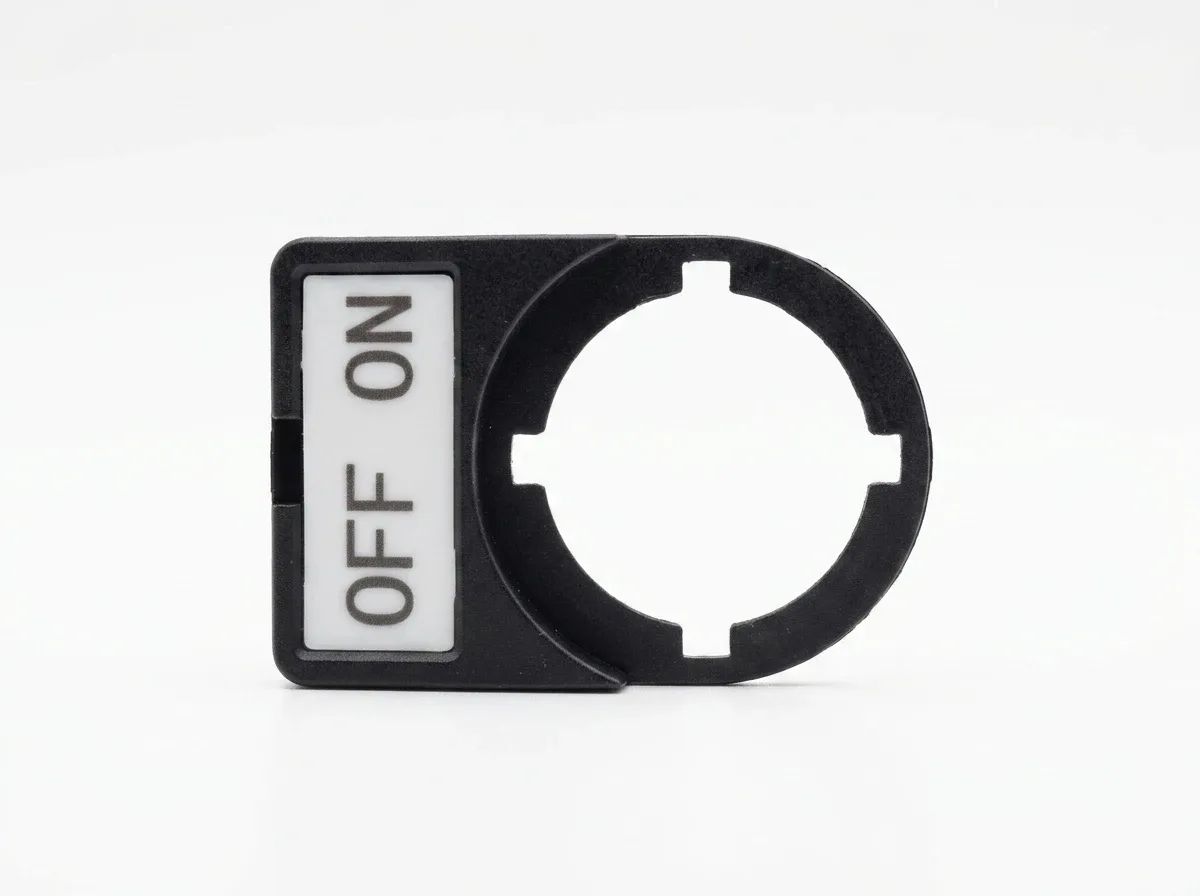 PLACA SEÑALIZACION ON-OFF 22mm