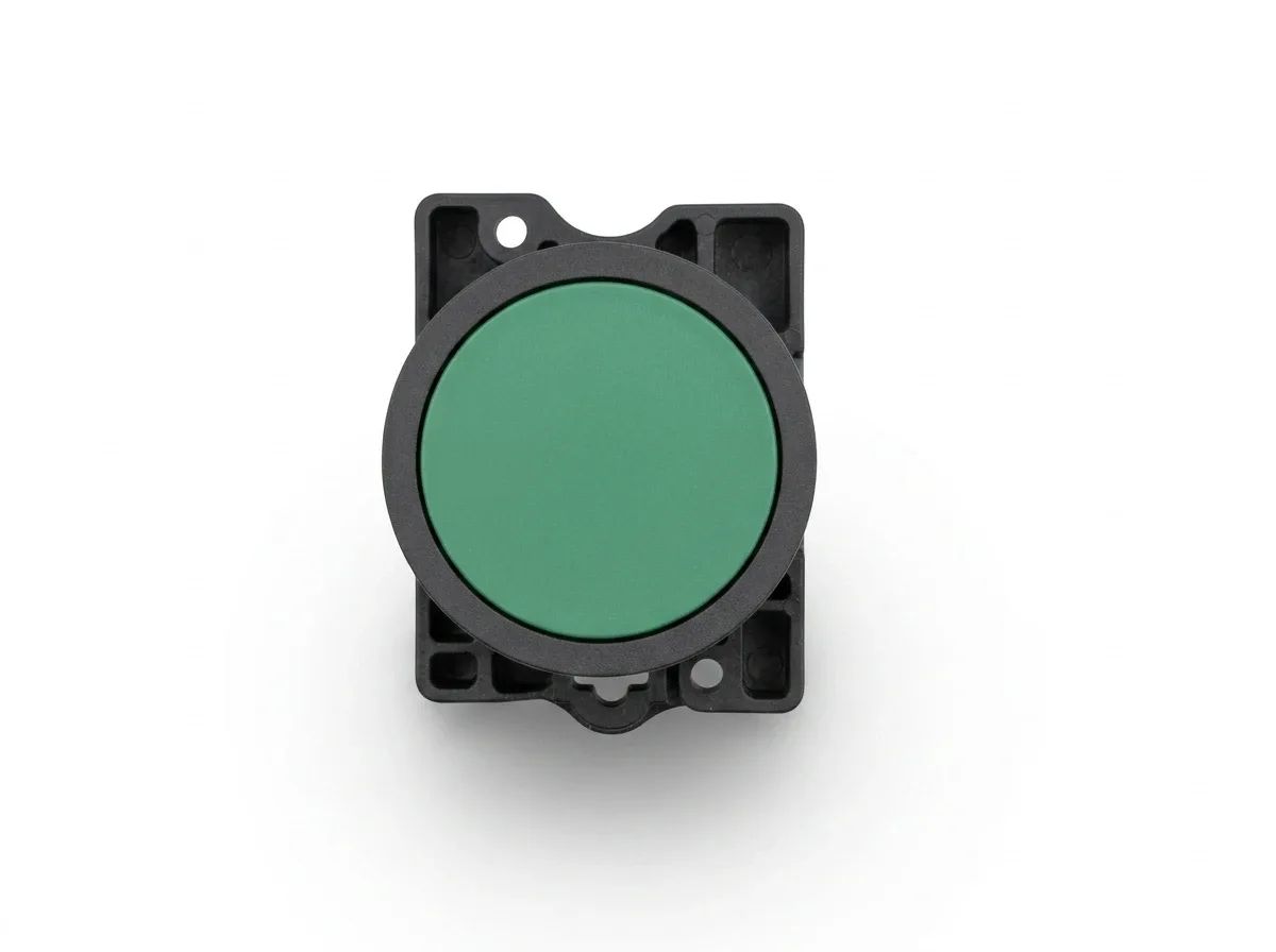 PULSADOR PLASTICO XA2-BA31 VERDE 22mm