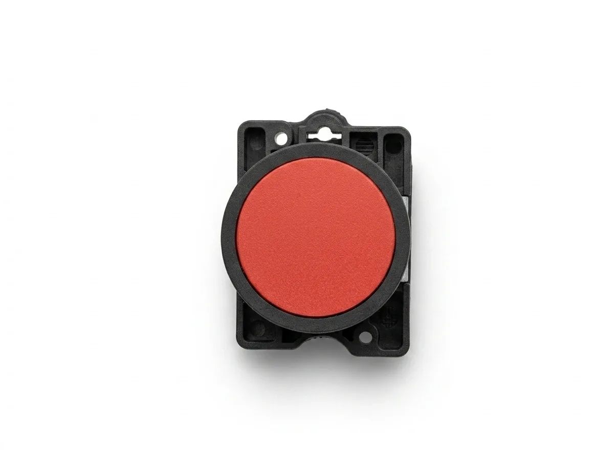 PULSADOR PLASTICO XA2-BA42 ROJO 22mm