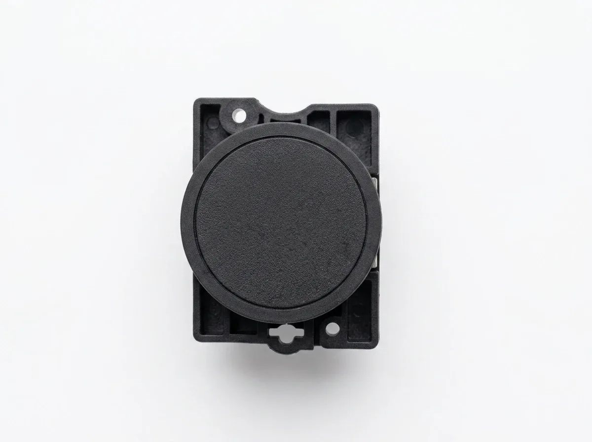 PULSADOR PLASTICO XA2-BA21 NEGRO 22mm