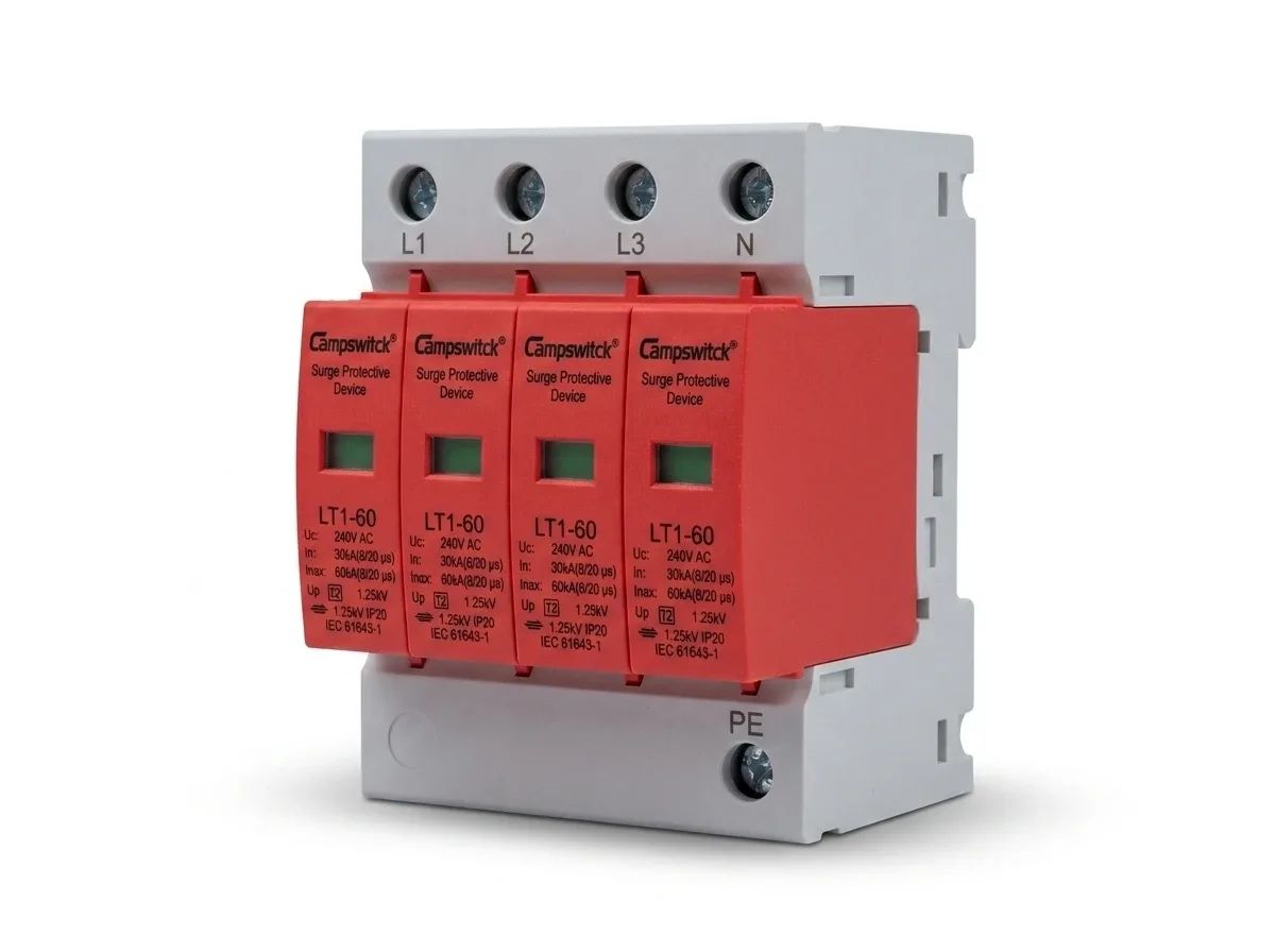 SUPRESOR VOLT 3P+N 220V 60KA CHX1-BC60