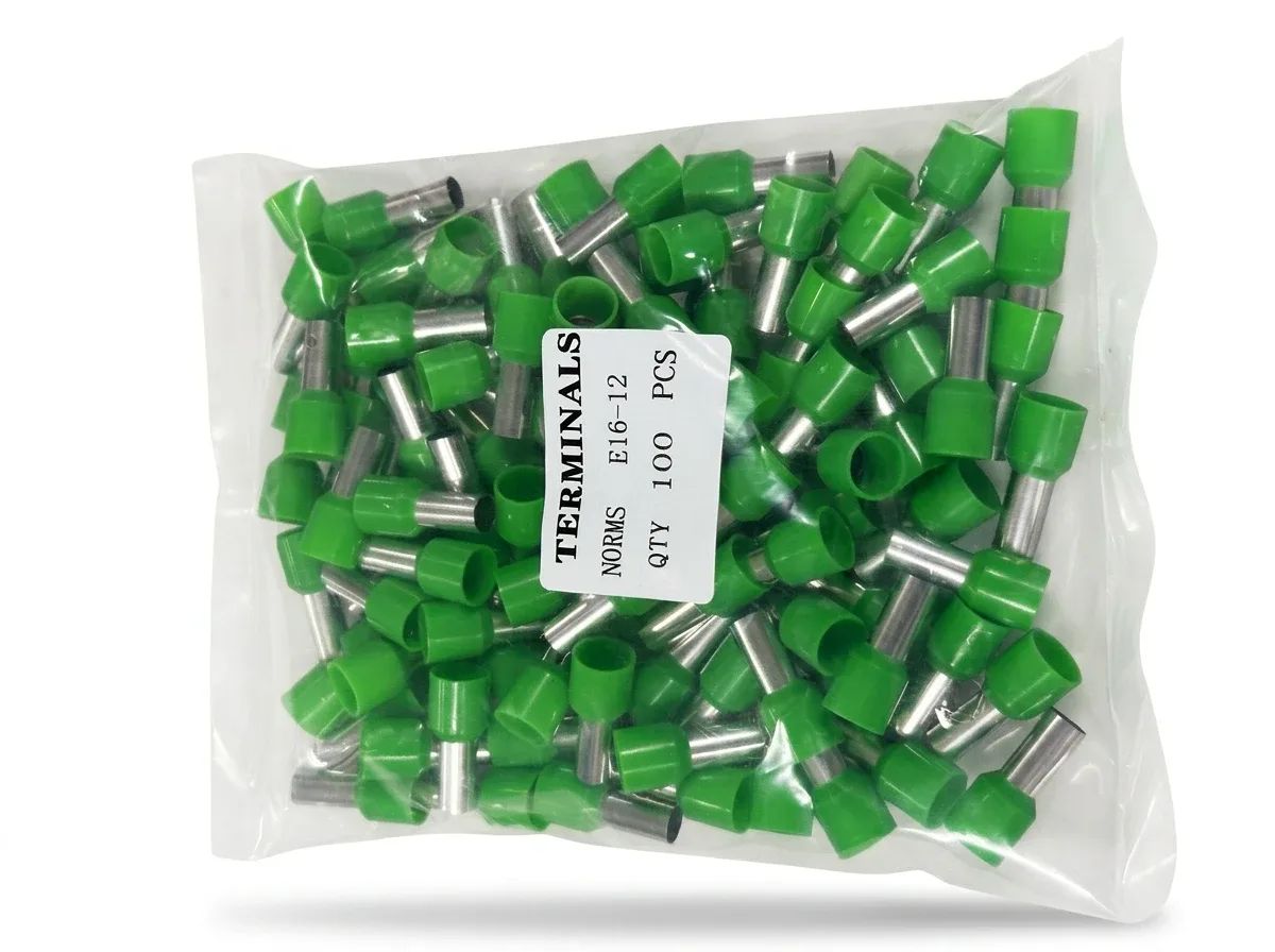 TERMINAL PIN HUECO 6AWG E1612 VERDE